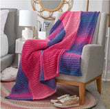 Dynamic Knit Ombre Throw