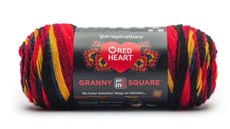 Red Heart All In One Granny Square Yarn