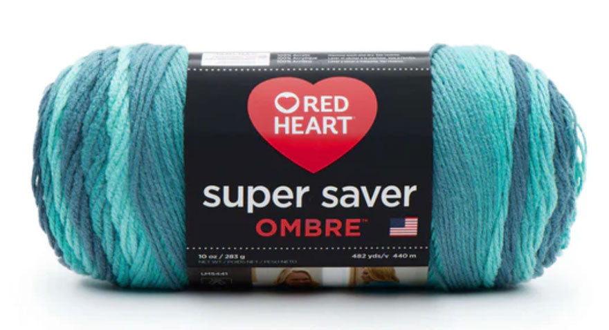 Hilo Ombre Super Saver de Corazón Rojo