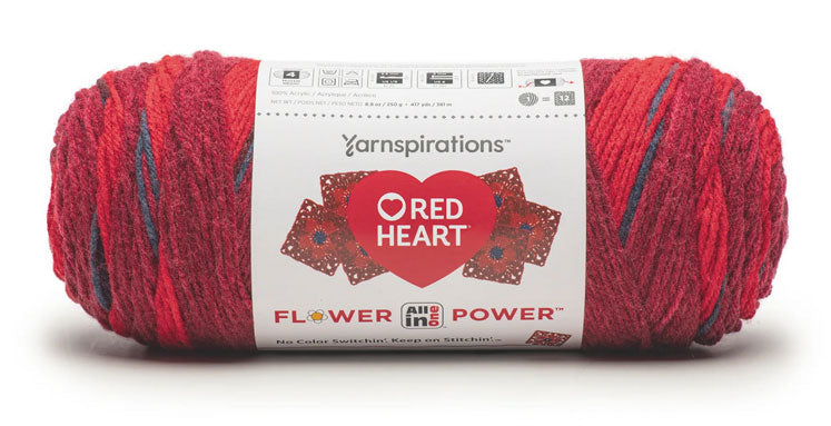 Red Heart All-In-One Flower Power Yarn