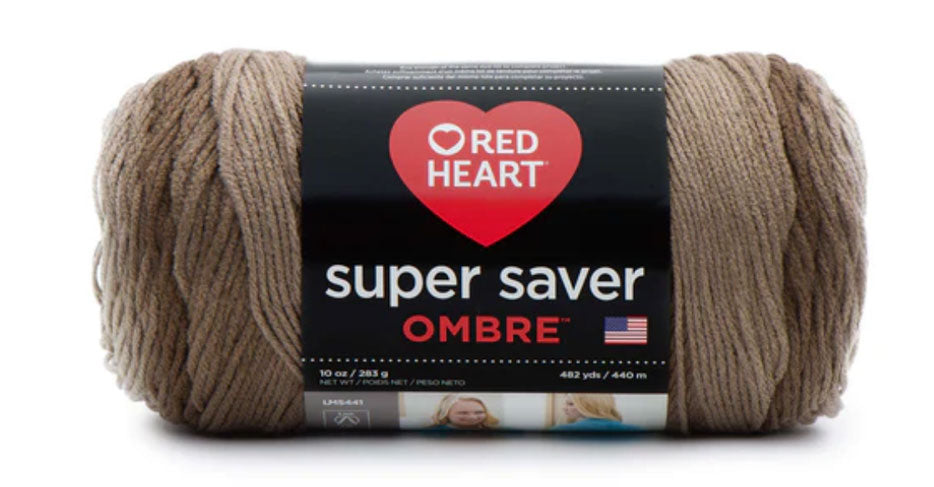 Hilo Ombre Super Saver de Corazón Rojo