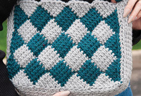 Dancing Diamonds Crochet Tote Bag Pattern