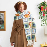 Free Crochet Granny's Hug Scarf Pattern