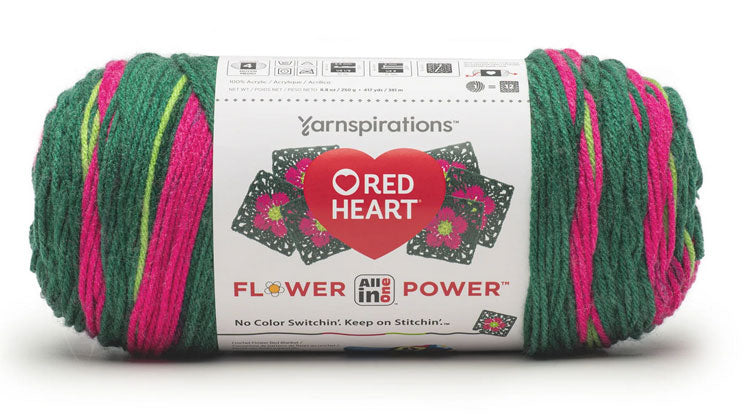 Red Heart All-In-One Flower Power Yarn