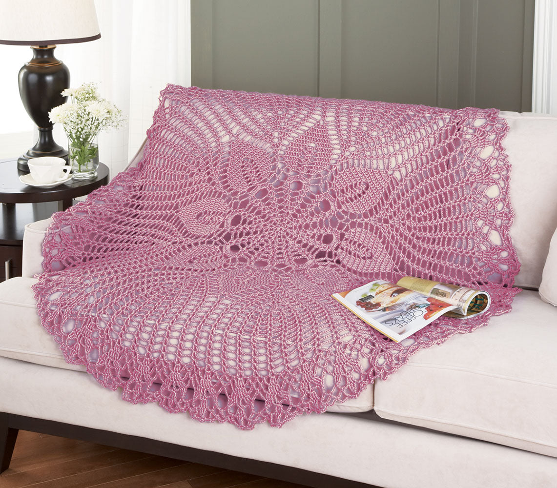 Free Circular Lace Throw Pattern