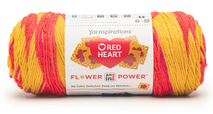 Red Heart All-In-One Flower Power Yarn