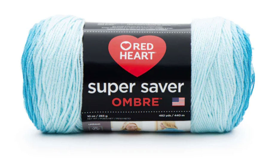 Hilo Ombre Super Saver de Corazón Rojo