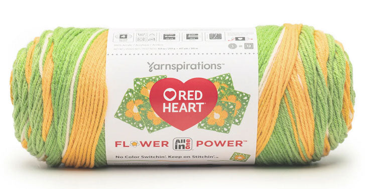 Red Heart All-In-One Flower Power Yarn