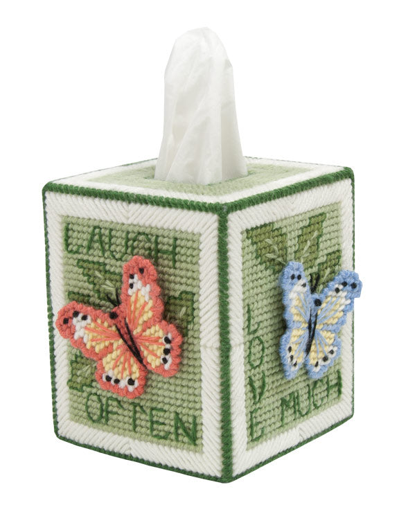 Poinsettia Tissue Box Cover Plastic Canvas Kit – Mary Maxim