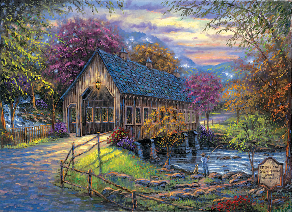 Emerts Cove Covered Bridge Jigsaw Puzzle