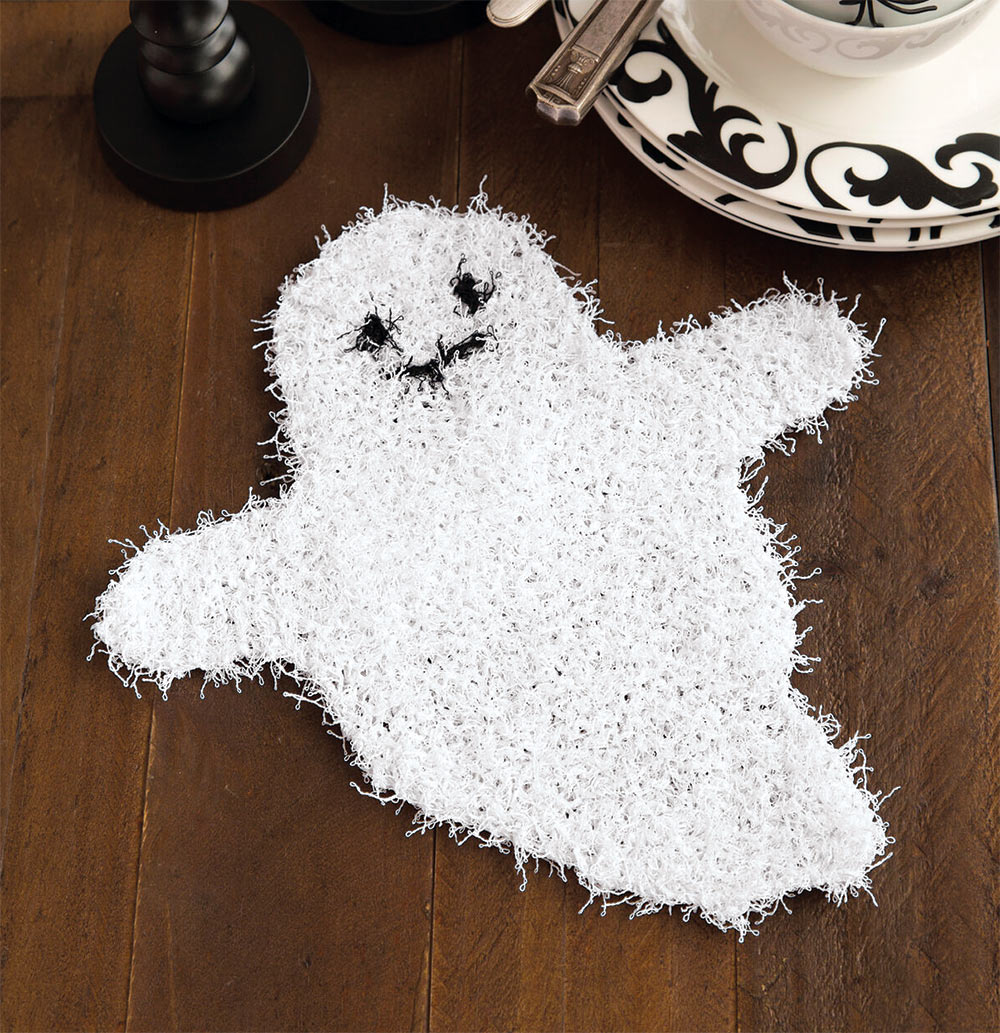 Free Ghostly Dish Scrubber Pattern