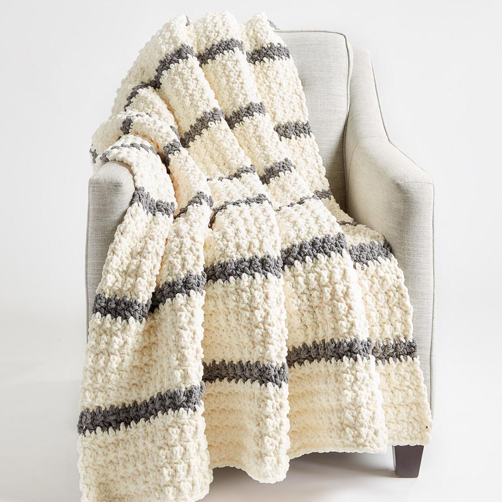 Free Pin Stripe Crochet Blanket Pattern