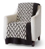 Free Mosaic Herringbone Knit Throw Pattern