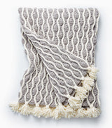 Free Trellis & Tassels Knit Afghan Pattern