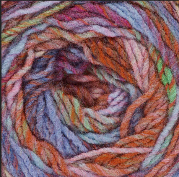 Red Heart Roll With It Mélange - Yarn, autograph. Colour: multi-color