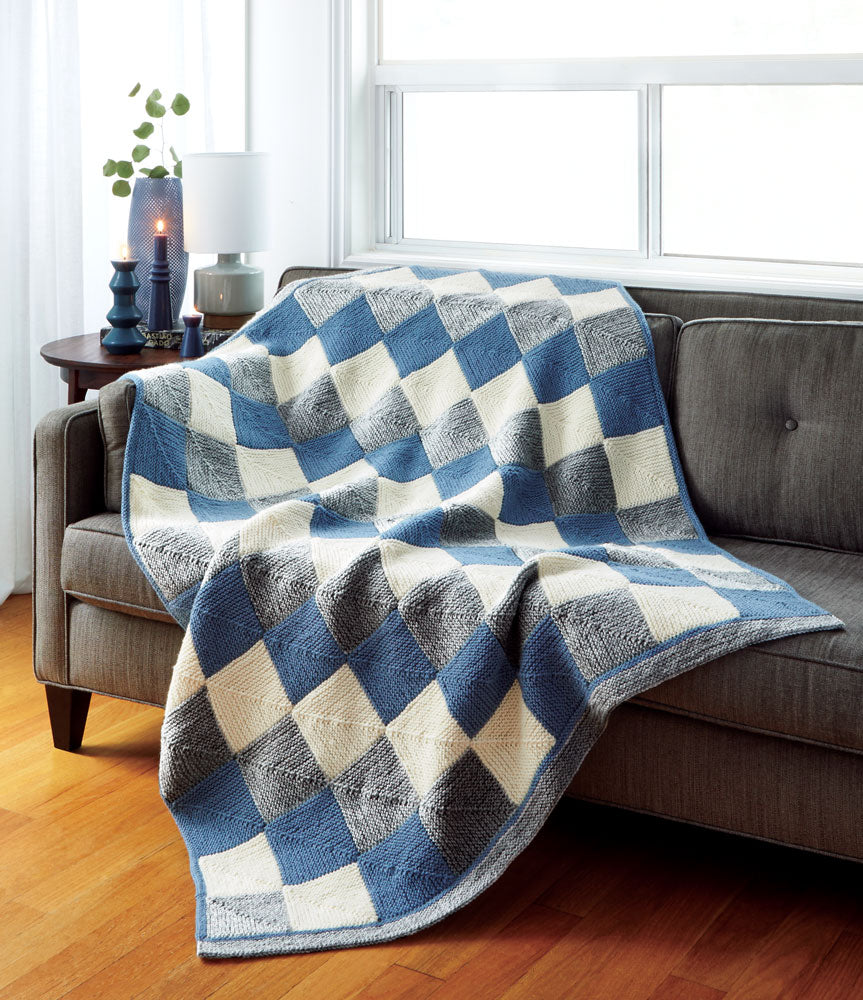 Hazy Blues Blanket Pattern