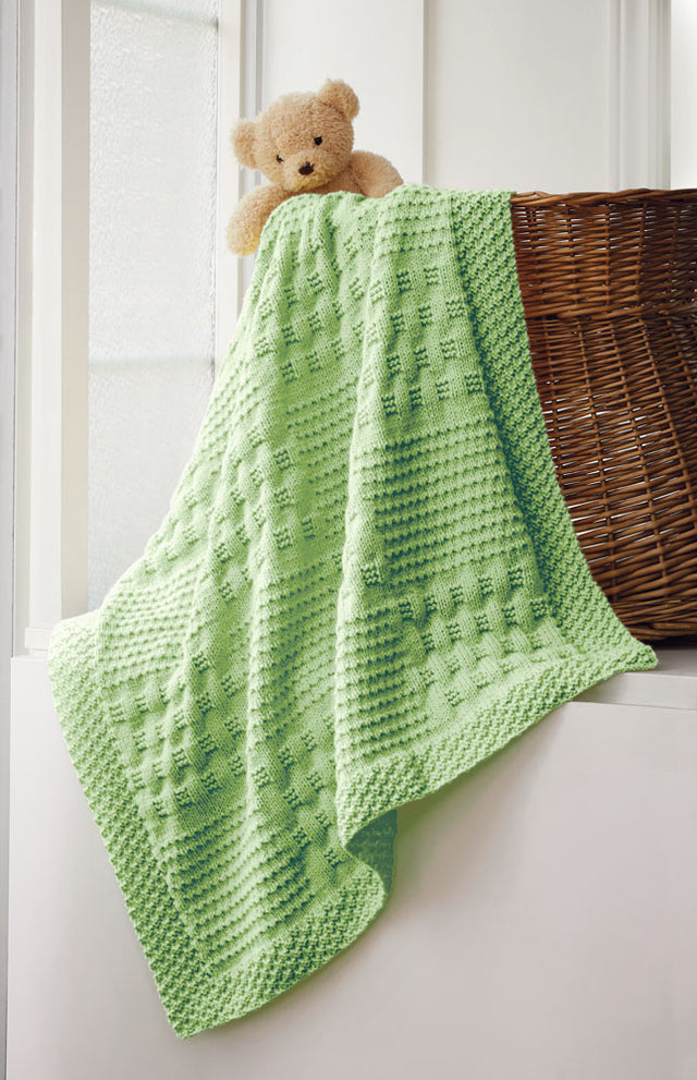 Baby Checks Blanket Pattern – Mary Maxim