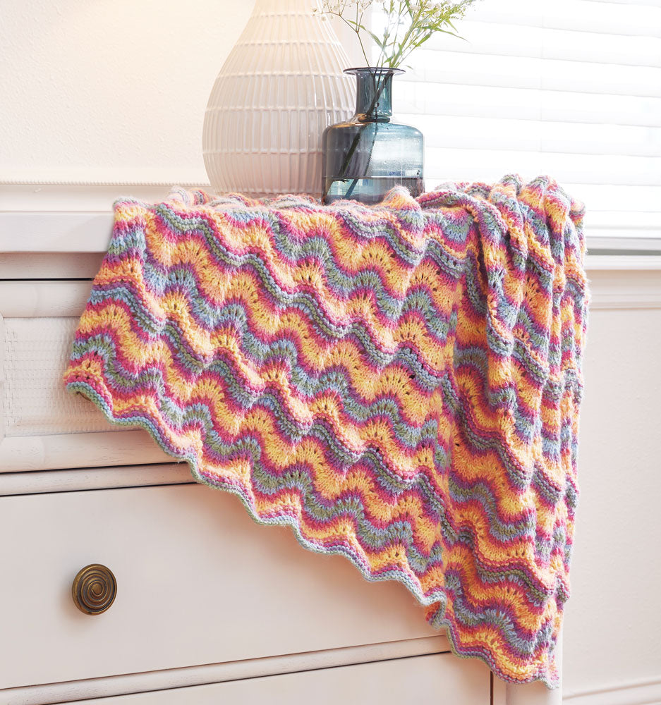 Fan & Feather Baby Blanket Pattern