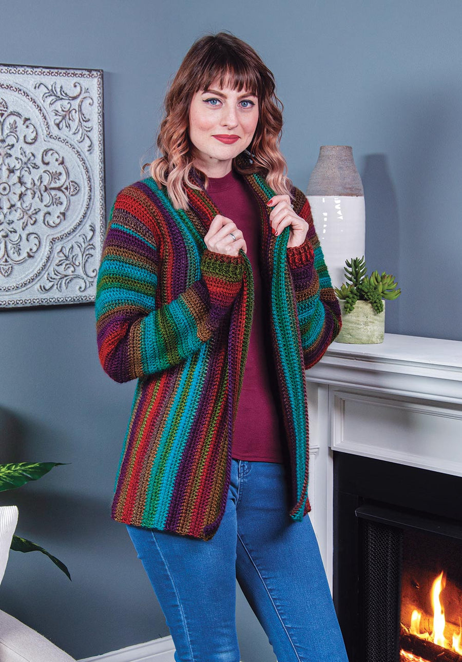 Crocheted Prism Cardigan – Mary Maxim