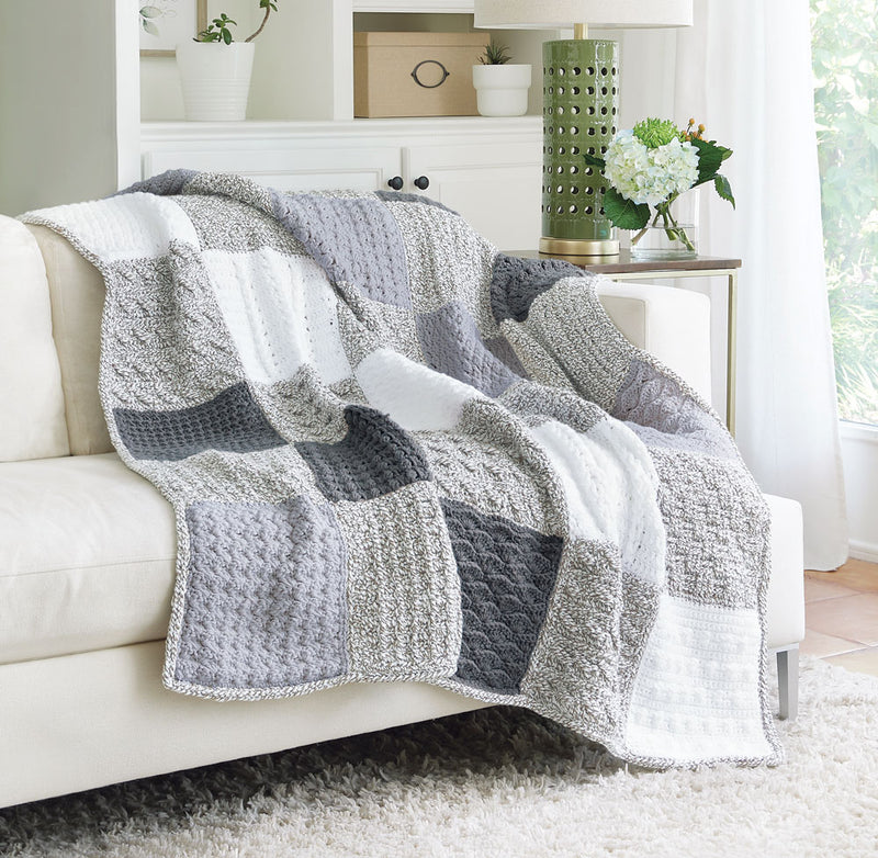 Ragg Sampler Afghan – Mary Maxim