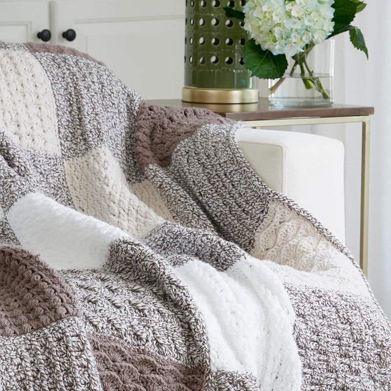 Ragg Sampler Afghan – Mary Maxim