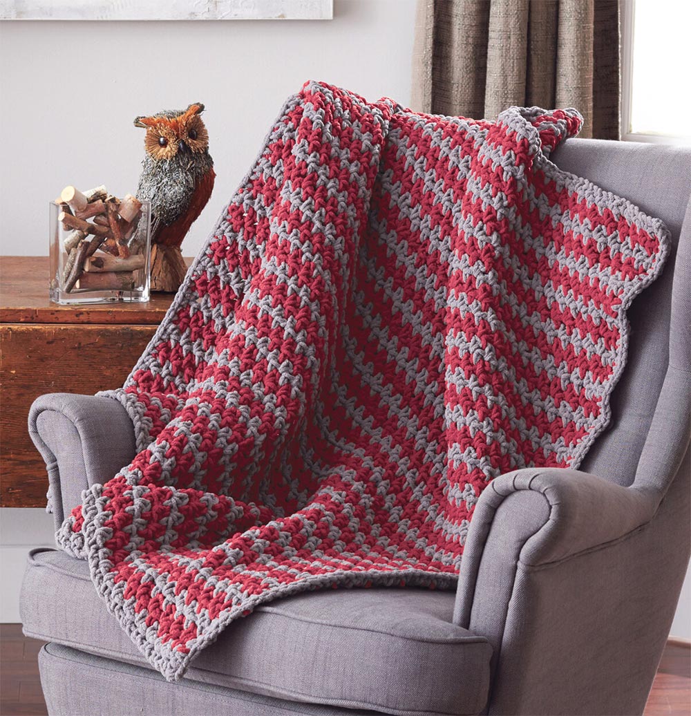 Sawtooth Afghan – Mary Maxim