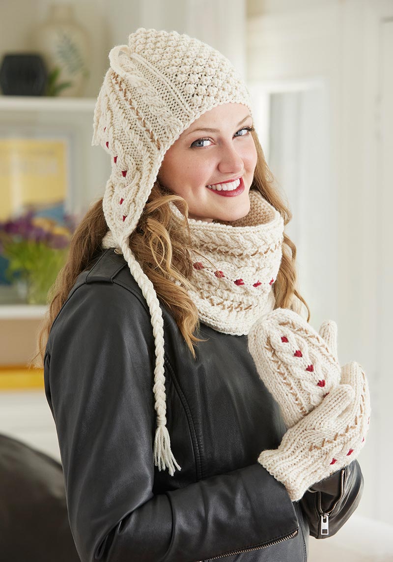 Basic Hat & Mitten Set for Women Knitting Pure and Simple 