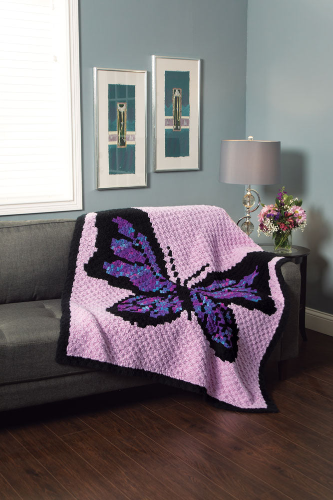 Butterfly Afghan Pattern – Mary Maxim