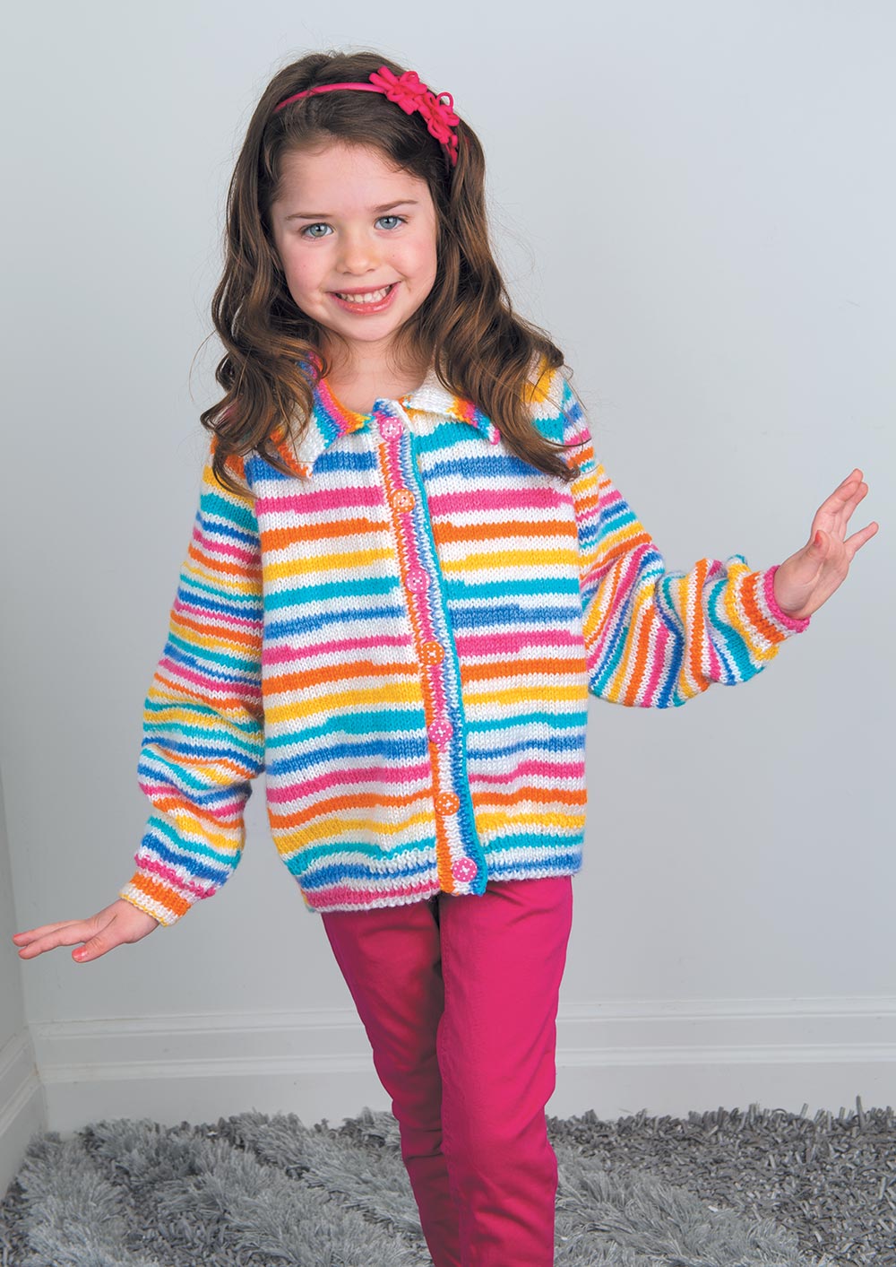 Modèle de cardigan raglan pour enfants