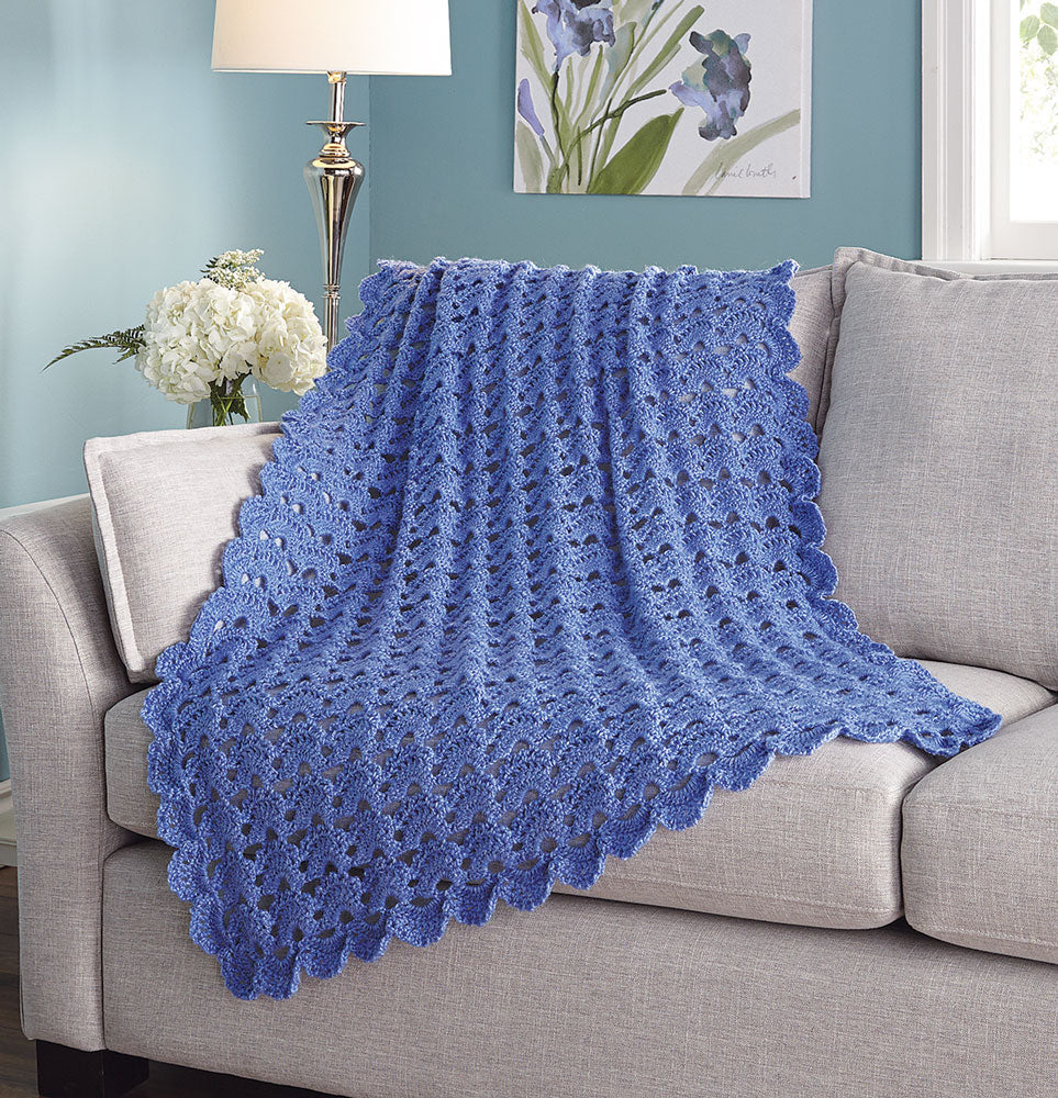 Regal Shells Throw Pattern