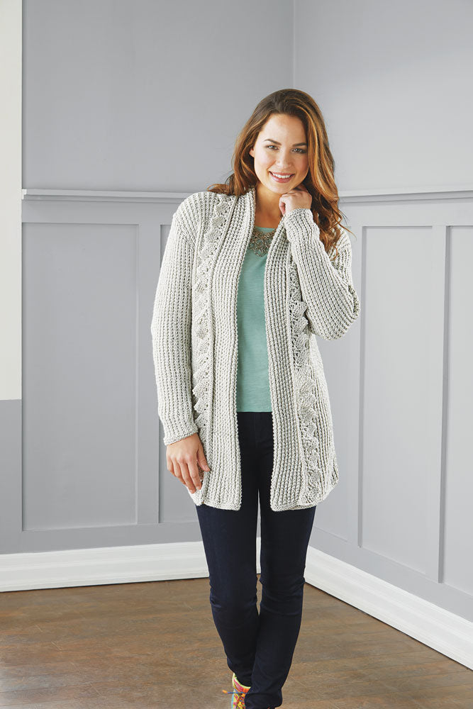 Slanted Border Cardigan Pattern