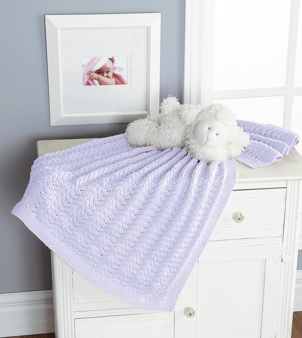 Purple on sale Chevron Baby Blanket