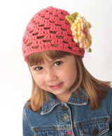 Chapeaux au crochet avec motif de fleurs