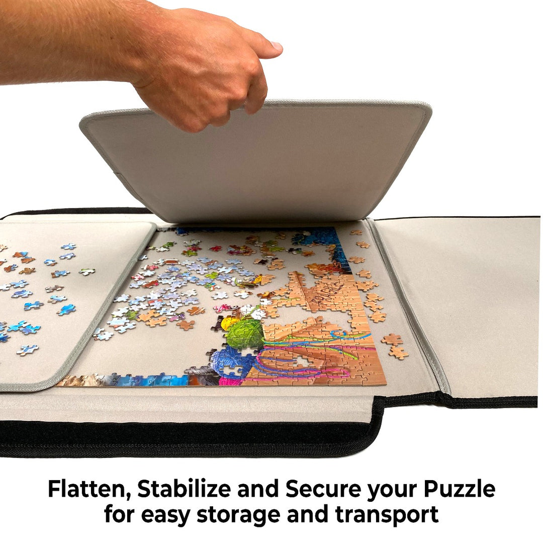 Jumbl Velcro Puzzle Portfolio Caddy, Puzzle Holder W/Puzzle Trays