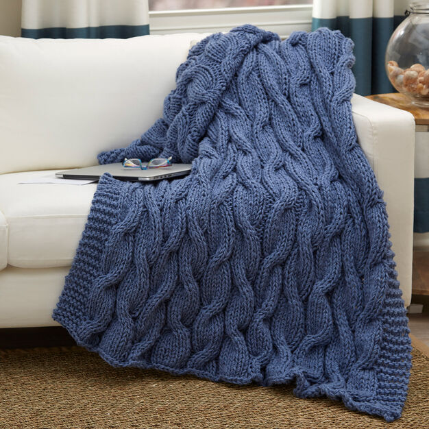 Free Casual Cables Throw Pattern – Mary Maxim