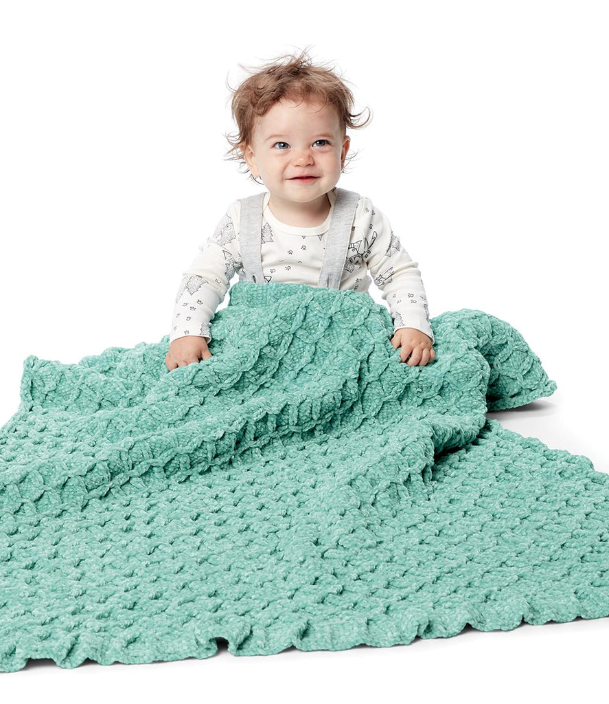 Flowers Baby Blanket – Mary Maxim