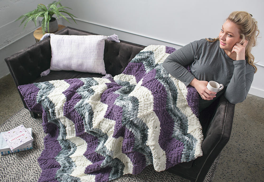 Bernat ripple blanket sale