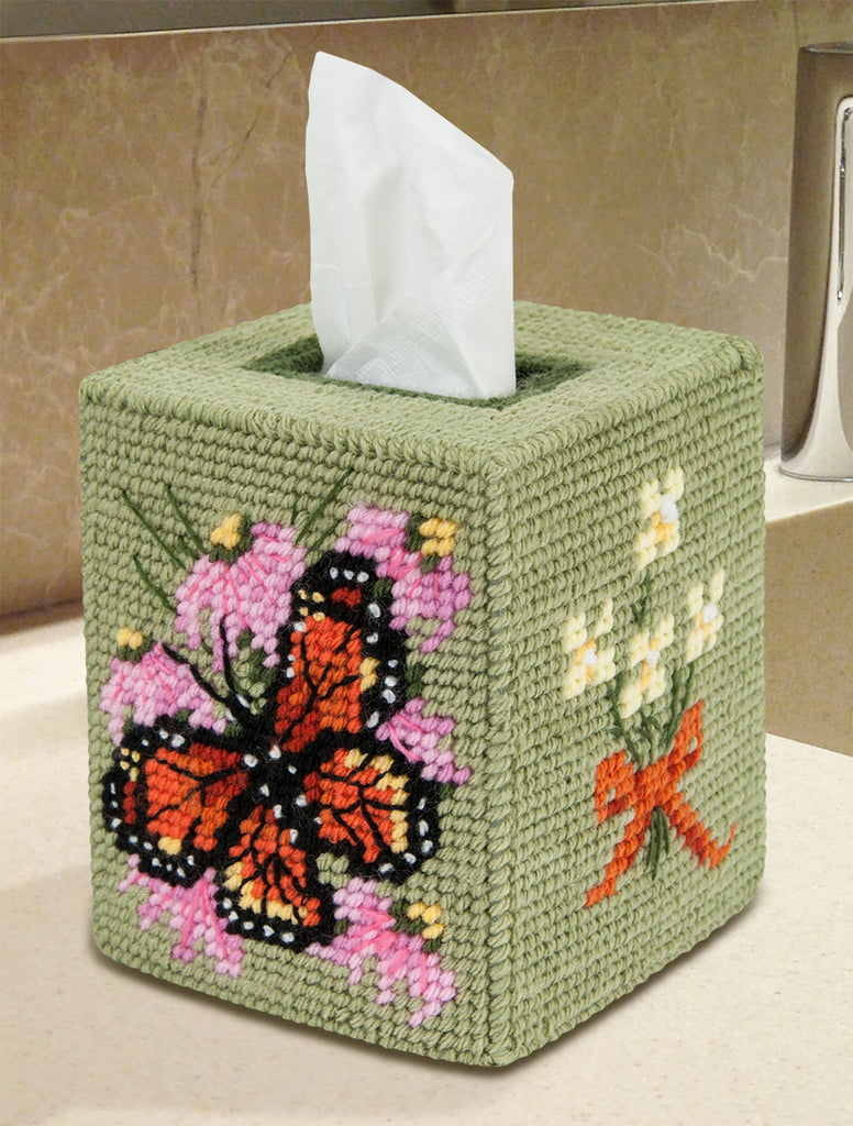 Hippity Hop Plastic Canvas Tissue Box Cover