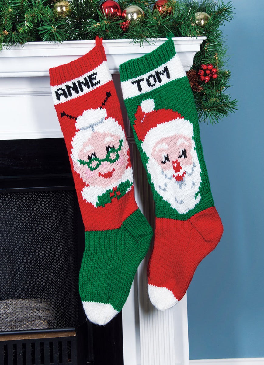 Mr. & Mrs. Claus Vintage Stockings