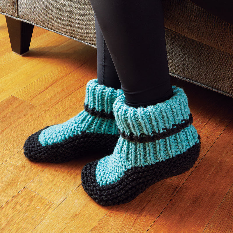 Knitted & Crochet Slippers – Mary Maxim