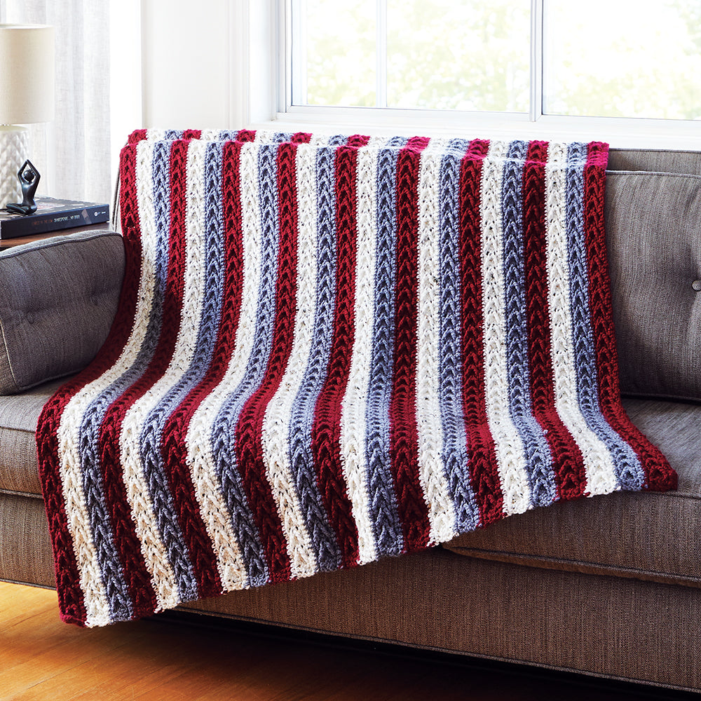 Striped Arrowhead Throw – Mary Maxim