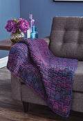 Chunky Posted Blanket – Mary Maxim