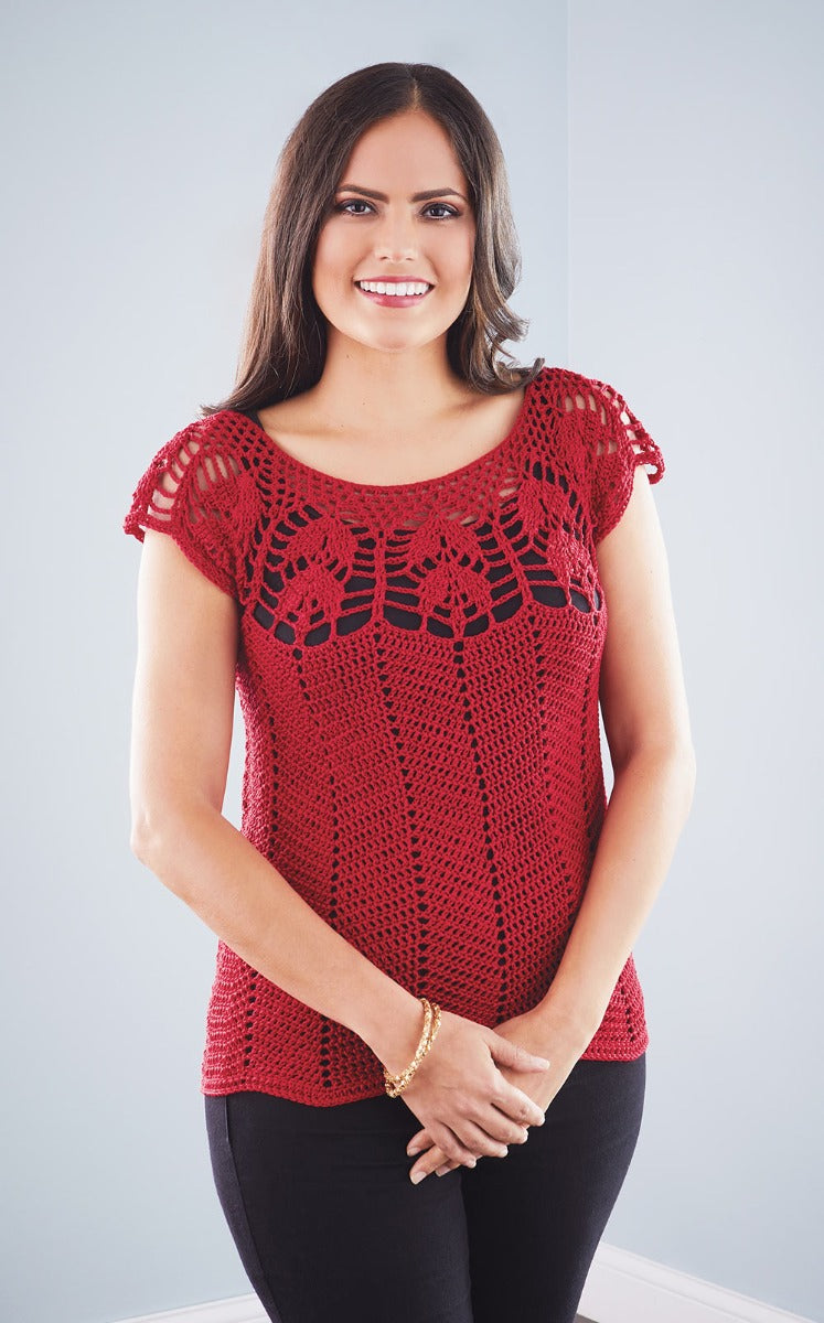 Leaf Yoke Pullover - Lg, XL (44, 48")