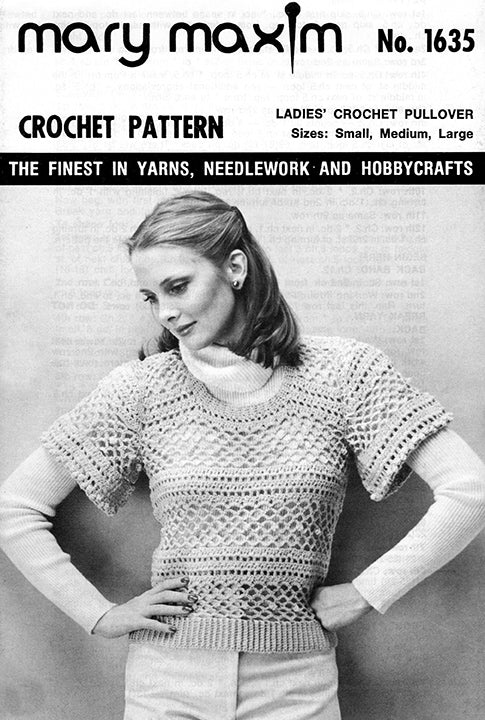 Ladies Crochet Pullover Pattern
