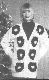 Wreaths Cardigan Pattern