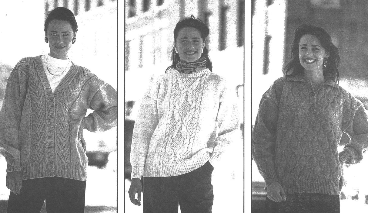 Patrón de suéteres de manga larga de moda