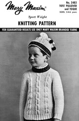 Modèle de pull et de tuque pour tout-petits