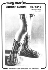 Patrón de calcetines sin tacón