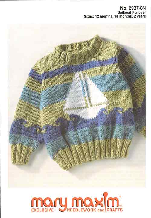 Sailboat outlets pullover sweater for children