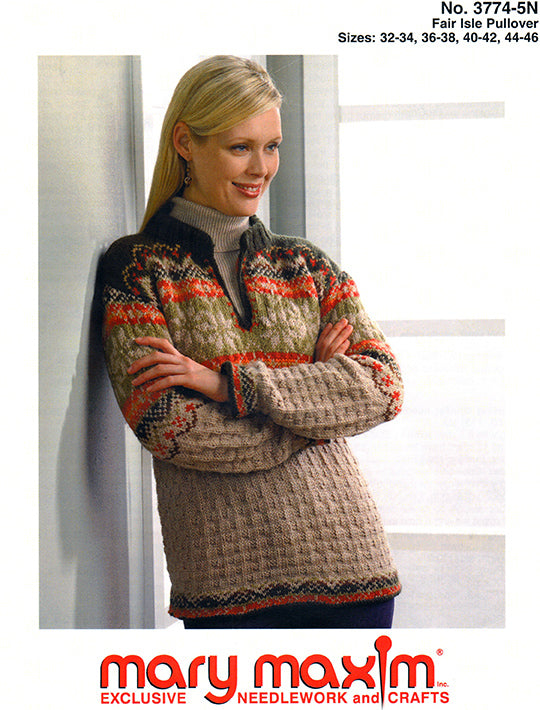 Modèle de pull Fair Isle